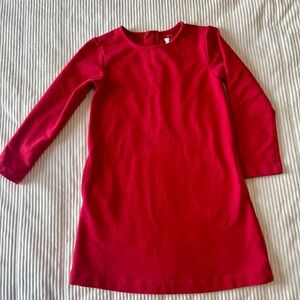Primary Red Long Sleeve Dress for Fall or Winter